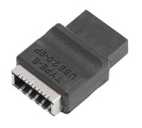 Fabater PH721 Carte Mère USB 2.0 9 Broches Mâle vers Type E Femelle, Convertisseur Compact 480 Mbps 9 Broches vers Type E, pour Port de Panneau Avant PC OS X Wins