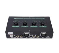 Fabater Phantoms Alimentation Microphone Mélangeur Amplificateur, Alimentation Double Canal avec Boutons Indépendants, Sortie Réverbération 2 Canaux Équipement D'Enregistrement de