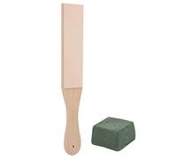 Fabater Pierre à Aiguiser Cuir Poli, Planche en Bois Double Face, pour