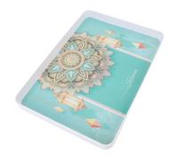 Fabater Plat élégant avec Coquille de Snack Réutilisable avec Entraînement 13.8x9.1x1.3 Pouces pour les Mariages (GREEN)