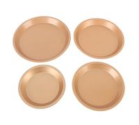 Fabater Plateau à Pizza Polyvalent en Acier au Carbone, Ensemble de 4 Poêles à Pizza pour Four de 6, 7, 8 et 9 Pouces, Utilisation Multifonctionnelle