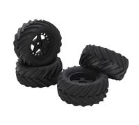 Fabater Pneus RC pour Chenille à échelle 1/14 1/16, Pneus à Palette RC, Roues de Coupleur de 12 Mm pour HSP Meijiaxin Haiboxing, Adhérence Améliorée sur la Boue de Neige