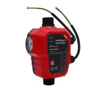 Fabater Pressostat Intelligent avec Manomètre pour Pompe de Puits, Contrôleur de Pression Intelligent Réglable à 10 Bars avec Connecteur Métallique de 2,5 Cm (1 pouce)