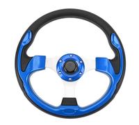 Fabater PU Universal 13in Racing Raheing Wheel High Shelf Life for Racing Car Wheel with Horn (BLUE)