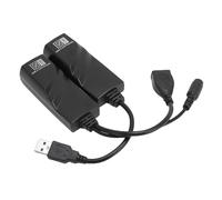 Fabater Rallonge USB, Adaptateur USB vers Ethernet avec Une Distance de Transfert jusqu'à 328,1 Pieds, Connexion par Câble Réseau Stable CAT5 CAT5E CAT6, compatibilité Polyvalente avec Les (Prise UE)