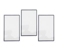 Fabater Remplacement du Couvercle D'objectif du Cadre D'écran Supérieur, Toucher Plus Doux, Résistant à L'usure, pour la Nouvelle 3DS XL, Résine, Paquet de 3 (BLUE)