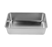 Fabater Restistant en Acier Inoxydable Résistant-Coffre-Cote-Box Fuite Plus Résistante, Pas Une Grande Poêle pour Plusieurs Chats