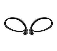 Fabater Rétroviseur de Porte Latérale Noir Universel adapté pour Voiture Vintage, 1 Paire d'accessoires de Modification de Voiture Rétro pour Remplacer un Rétroviseur Ancien ou endommagé,
