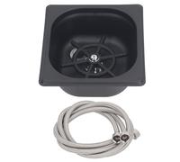 Fabater Rinceur de Verre, Lave-gobelet Automatique en Acier Inoxydable avec Trous de Pulvérisation Multi-angles et Finition Noire Mate, pour évier de Cuisine, Bar, café, Restaurant