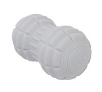 Fabater Rouleau de Massage Vibrant, Boule de Massage Ergonomique Nodulée à 4 Vitesses, Double Balle de de Crosse avec Minuterie et Rechargeable de Type C pour la Libération Myofasciale, la (GRAY)