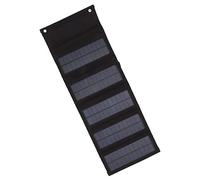 Fabater Sac de Panneau Solaire Portable, Boîtier de Panneau Solaire Pliable Léger et Robuste en Silicium Monocristallin 50 W, Valise de avec 1 Port de Chargement USB pour le Camping, la Randonnée et