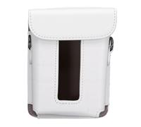 Fabater Sac de Rangement pour Imprimante de Smartphone, pour Link 3, Conception en Cuir PU de qualité Supérieure avec Sangle Détachable pour Un Transport Facile (White)