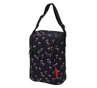 Fabater Sacs de Biberon étanche avec Fermeture éclair et Boucle, Sac de Mémoire de Biberon Pratique pour des Voyages en Famille, des Achats et Plus (Noir avec Petit Floral)