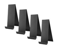Fabater Selon en Carbone Durable 4pcs Brochure Verticale Brochure Noire - Stand de Table pour les Magasins et les Spectacles de Trading