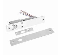 Fabater Serrure Encastrée électrique DC10V 18V Signal Magnétique pour | Construction en alliage d\'aluminium, finition du panneau brossé, paramètres de retard réglables, utilisation pour la