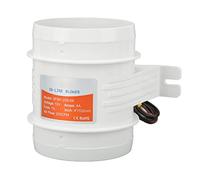 Fabater Souffleur d'air de Cale en Ligne de 4 Pouces, DC12V 235CFM, Ventilateur Marin à Haut Débit d'air pour Camping-Cars, Bateaux, Yachts, Ventilateur électrique en Ligne avec Cinq Pales, Moteur