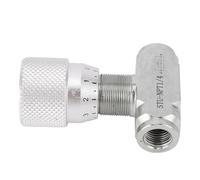 Fabater Soupape de Contrôle de Débit Hydraulique 1/4 Pouces 5800 PSI Clapet Anti-retour d'accélérateur en Acier allié pour Gaz de Pétrole Hydraulique, Débit Réglable, étanche aux Fuites, qualité