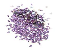 Fabater Sparkling 500pcs Crystal Acrylique à Plat à Plat - Dected de Forme d'oeil Décor pour Le Téléphone, Artisanat Bricolage (Violet Clair)