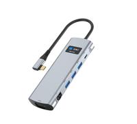 Fabater Station d'accueil Polyvalente de Type C 12 en 1 avec Triple écran pour Ordinateur Portable, Hub USB C à Coque en Aluminium pour Un Transfert de Données et Une connectivité Efficaces