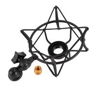 Fabater Support Anti-choc pour Microphone, Support de Micro pour Microphones Dynamiques à Condensateur Neumann 193 127 170 MK4, Réduit le Bruit de Vibration (BLACK)