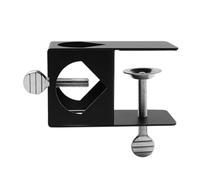 Fabater Support de Fixation pour Torche, Pince Universelle pour Mât de Terrasse for Torches et Mâts de Montage sur Porche, Table, Terrasse ou Clôture (Black)
