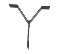 Fabater Support de Pince de Chaîne de Pluie, Adaptateur de Gouttière en Forme de V, Crochet de Descente de Pluie en Métal avec Placage de Zinc Noir pour Jardin et Cour