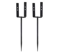 Fabater Support de rallonge pour descente de gouttière, 2 pièces, fer robuste avec revêtement, ancrage pour descente de gouttière, taille réglable pour support de tuyau