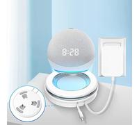 Fabater Support D'enceinte pour Dot 4e 5e, Blanc | Support de haut-parleur sécurisé avec rangement de cordon, support PC ABS robuste pour Echo Dot 4e 5e