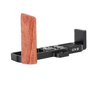 Fabater Support en L, Poignée de Caméra Usinée CNC en Alliage d'aluminium Haute Résistance avec Conception évidée, Compatible avec Les Caméras G7XII et G7XIII, Plaque en L, avec Norme Arca (Black)