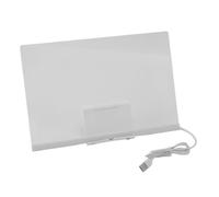 Fabater Tableau de Notes LED, Stylos 7 Couleurs, Tableau Effaçable à Sec alimenté par USB, Planche à Dessin en Acrylique LED avec Support de Stylo 7 Couleurs pour Menu Publicitaire, d'affichage à