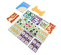 Fabater Tableau d'expression d'activité 'Apprentissage Social et émotionnel, Jouets émotionnels Sociaux en Feutre pour Enfants avec Parties Faciales Interchangeables, Cartes 'émotion et Crochets