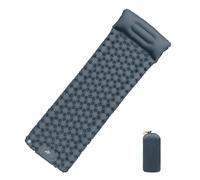 Fabater Tapis de Couchage de Camping, Tapis de Camping Gonflable Léger avec Pompe à Pied Intégrée, Coussin de Couchage Léger pour Campings, Randonnée, Tente de Voyage (LT29 Gris Froid)