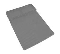 Fabater Tapis d'Étagère Latéral, Tapis de Gril en Silicone de 16 "x 11,5", de Spatule Résistant à la Chaleur pour la Cuisine et Le Comptoir, Garde la Table Prome (Grey)