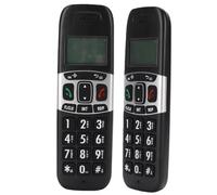 Fabater Téléphone sans Fil à 2 Combinés avec Portée étendue DECT 6.0, Appel Efficace à 3 Voies pour Un Usage Domestique, Conception Ergonomique (Prise américaine)
