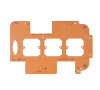 Fabater Temple D'outil de Routage de Rayon Template de Menuiserie Haute Précision pour la Coupe des Courbes et la Coupe pour les Professionnels du Bois D'ingénierie