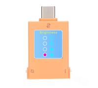 Fabater Testeur de Puissance USB C, Testeur de Type C, Testeurs de Charge Rapide Multi-protocoles avec écran Couleur pour Chargeurs, Téléphones, Ordinateurs Portables (B10Orange)