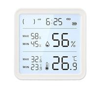 Fabater Thermomètre D'ambiance Réglable, Hygromètre Numérique Wifi D'intérieur pour Bureau et Atelier