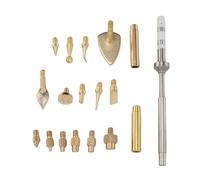Fabater Thermous -set-outil D'insertion du Matériau en Laiton Insert des écrous de Chaleur Pointe de Fer pour la Fermeture du Modèle 3D Modifier L'outil de Finition pour les Projets de Soudage