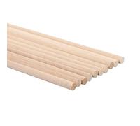 Fabater Tiges de Poteaux, 10 Pièces, 30 Cm de Longueur, Beaux Bâtons D'arbre en Bois, Bouleau Blanc Flexible et Magnifique pour les Projets de Loisirs (5MM*30CM)