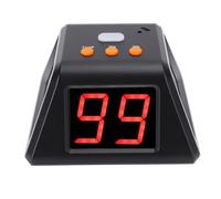Fabater Timer Numérique 4 Faces Conception de la Minuterie LED Camicée Autre 5 luminosité Réglable pour les Batteries Rechargeables dans la Configuration Simple -CHESS GAME (BLACK)