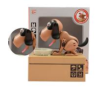 Fabater Tirelire en Forme de Chien, Boîte d'économie de Pièces de Monnaie pour Chiot Mignon, Tirelire de Dessin animé avec Fente pour Pièces de Monnaie, Cadeau d'anniversaire pour Enfants, (#2)