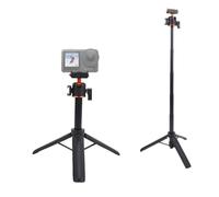 Fabater Trépied Perche à Selfie pour Caméra Action 6, Perche à Selfie Télescopique avec Rotule, Poignée Réglable Vlog, Support Adaptateur de Caméra d'action Portable pour Vlog