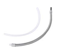 Fabater Tube à Lait de Remplacement pour Machine à café, Tuyau à Lait en Acier Inoxydable et PC, Boîtier de Tuyau à Laits pour Jura WE8 E6 D6 Z8 Z6 Contrôle du Refroidissement (Adaptateur hp1s)