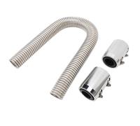 Fabater Tuyau de Radiateur en Acier Inoxydable 24 Pouces - Kit de Tuyau de Liquide de Refroidissement Efficace pour Col de Radiateur de 1-1/4 Pouces, /2, -3/4, -5/8, d'eau de Refroidissement de