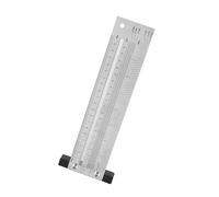Fabater Ultra Precision Stainless Steel Woodworking Scribing Ruler (8 | Construction en acier inoxydable durable, gravure de ligne polyvalente