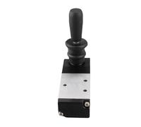 Fabater Vanne de Commande Manuelle Pneumatique, 5 Ports, 3 Positions, Levier Manuel 0~0,8 Mpa, Vanne de Commande Directionnelle du Flux d'air PT1/4 (4H230-08)