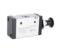 Fabater Vanne Pneumatique Pousser-tirer 3R310-10, Vanne de Commande Manuelle à Levier 3 Voies 2 Positions, 3/8in NPT à Action Directe, pour Système Pneumatique