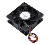 Fabater Ventilateur de Refroidissement DC12 V 2,7 A 12 Cm pour Serveur et Refroidissement Extrême, Haute Vitesse 6000 Tr/min 210,38 CFM, Double Roulement à Billes, Refroidisseur Silencieux à