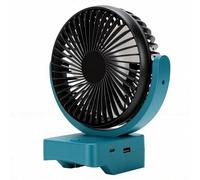 Fabater Ventilateur Portable Rechargeable, Ventilateur sans Fil sur Batterie, 3 Vitesses Réglables, pour Batterie PARKSIDE 20V TEAM, Refroidissement pour Camping, Atelier, Chantier