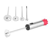 Fabater Vide-légumes, Perceuse Rotative en Acier Inoxydable avec Poignée Ergonomique et Vide-fruits de Plusieurs Tailles, Outil de Cuisine avec 4 Forets pour la Préparation de Salades et la